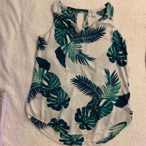 Plant themed Tank Top Blouse